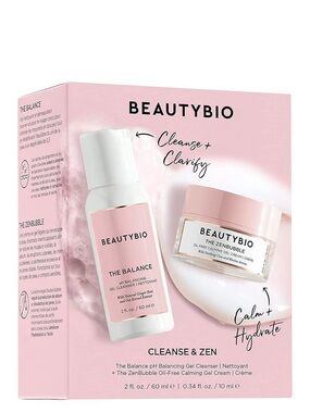 BeautyBio The Mini Cleanse & Zen Set 2fl oz / 60 ml | .34 fl oz / 10 ml